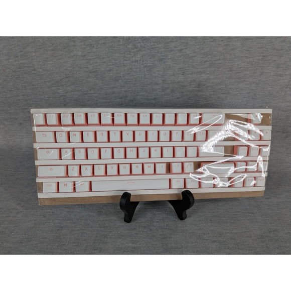 PBT Peach White Pudding Key Caps- Compact Tenkeyless - Picture 3 of 10